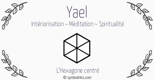 Symbole géonumérologique du prénom Yael