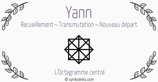 Symbole géonumérologique du prénom Yann