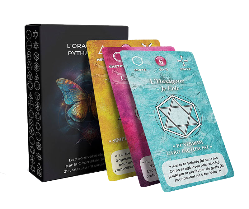 L'Oracle de Pythagore — le jeu de 29 cartes de géométrie sacrée