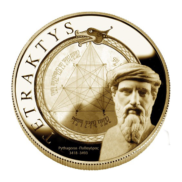 Le Sceau de la Tétraktys — le triangle de dix points du serment pythagoricien