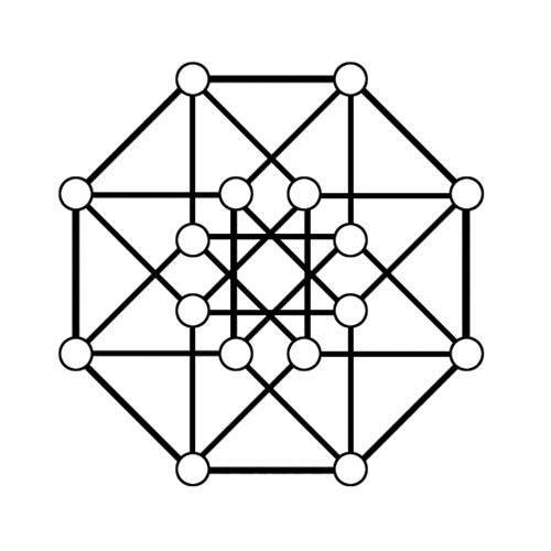 L'hypercube ou tesseract — le visuel de la famille des nombres hyper-cubiques