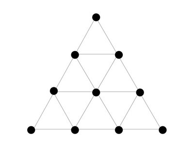 La Tétraktys — les dix points du triangle sacré