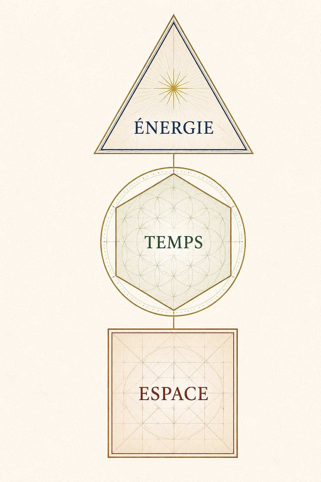 Triptyque Temps, Espace, Énergie — les trois dimensions du monde naturel